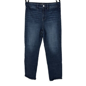 LIVERPOOL The High-Rise Straight Leg Jeans Blue Denim Size 14/32